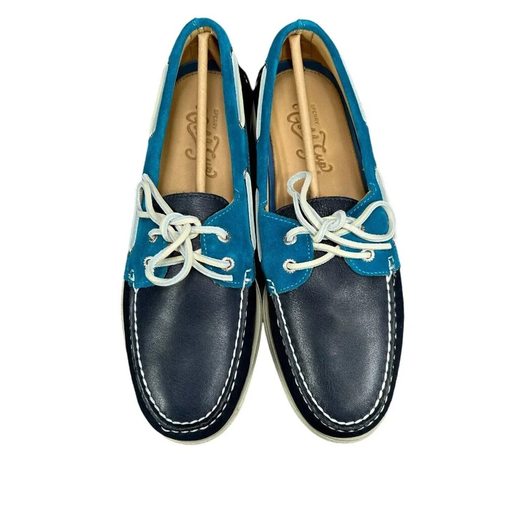 Sperry Gold Cup Authentic Original Nautical Navy Boat Shoes Men's Sizes 10.5-11